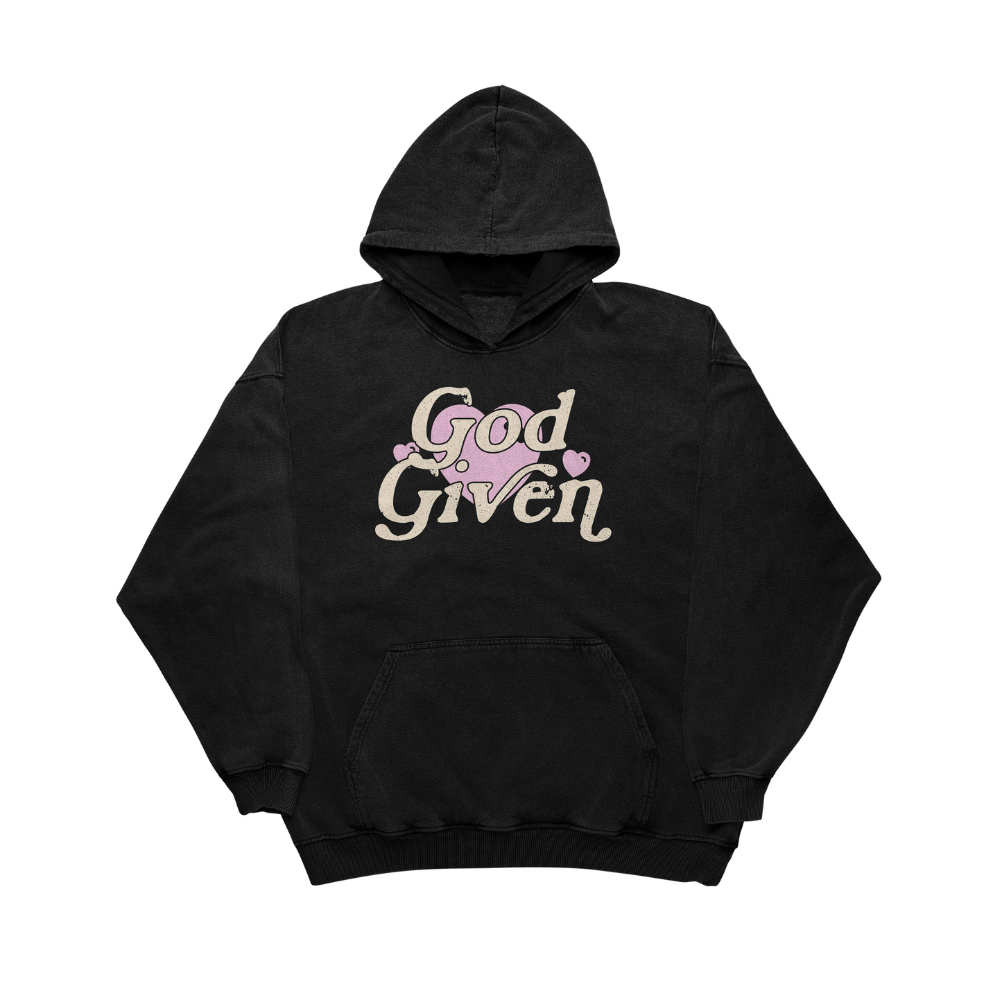 "PRETTY GIRLS LOVE JESUS" BLACK HOODIE