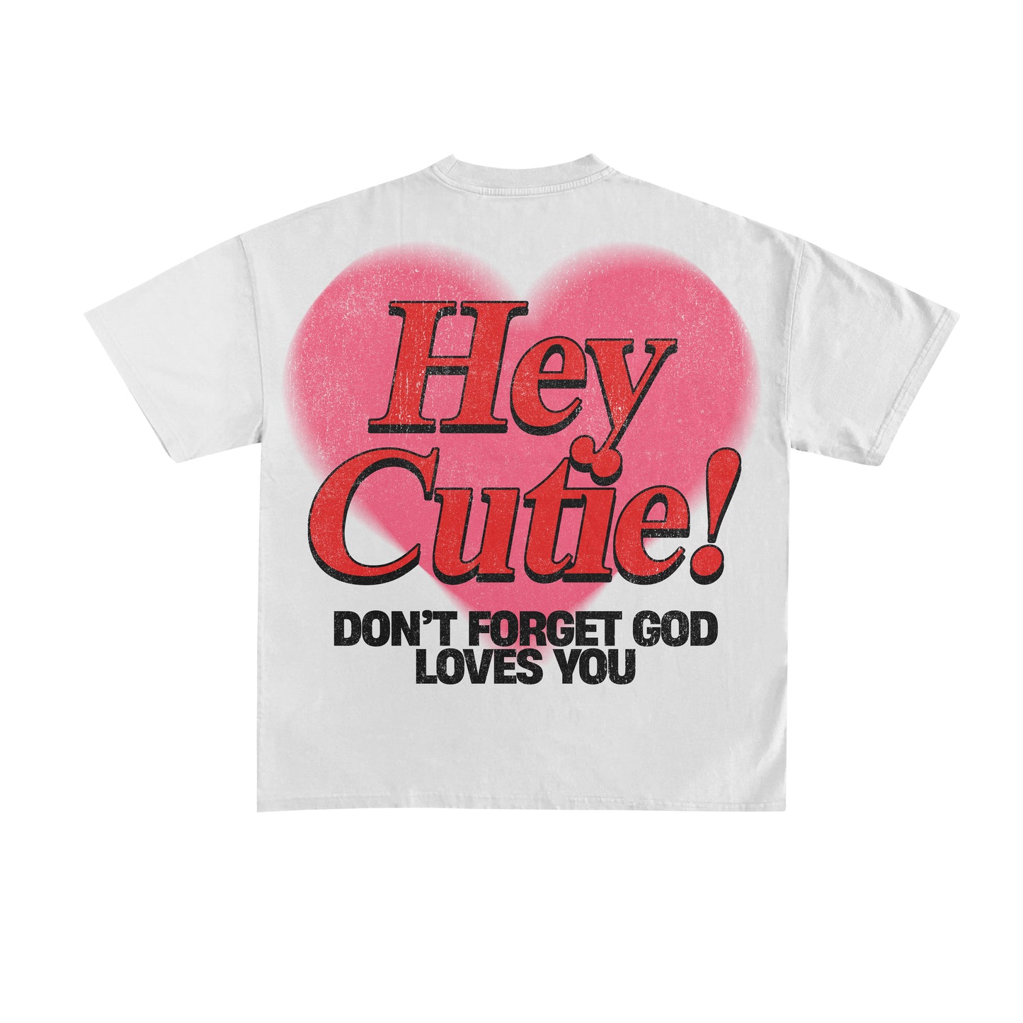 "HEY CUTIE!" WHITE TEE