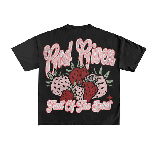 "FRUIT OF THE SPIRIT" BLACK TEE