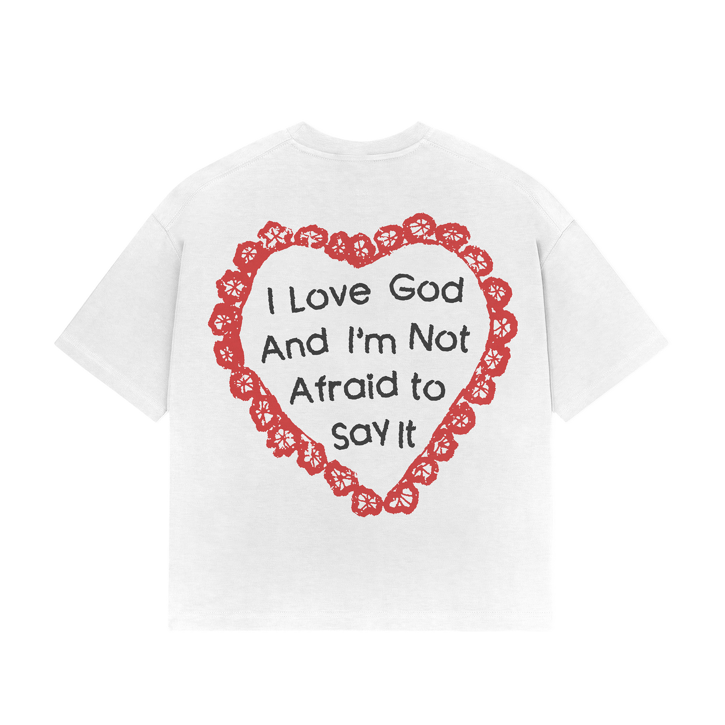 "NOT AFRAID" TEE