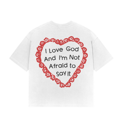 "NOT AFRAID" TEE