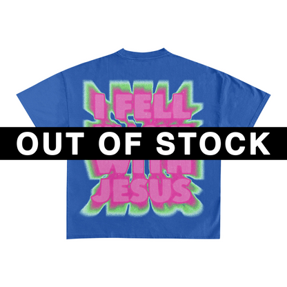"I FELL" BLUE TEE
