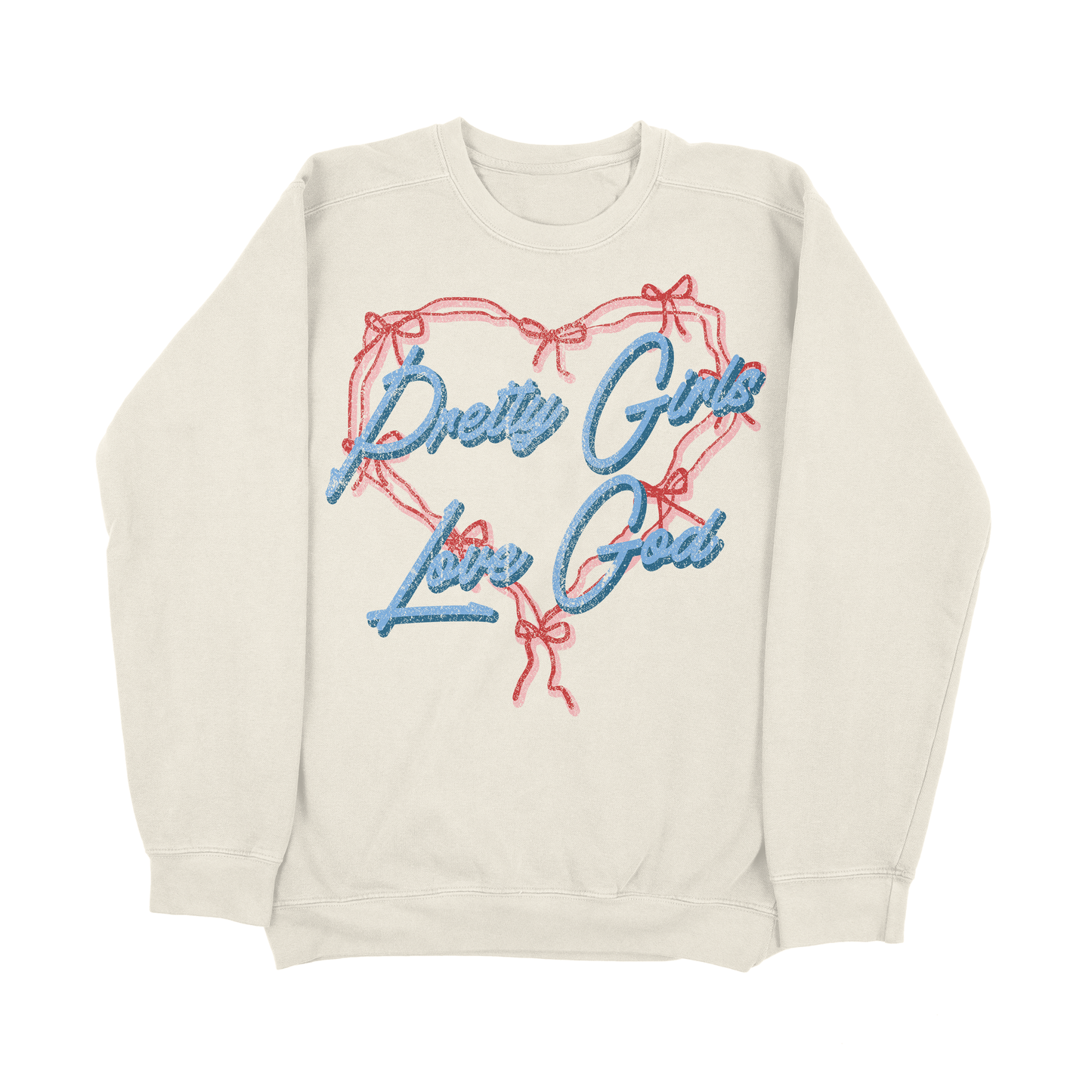 "PRETTY GIRLS" LACE CREWNECK